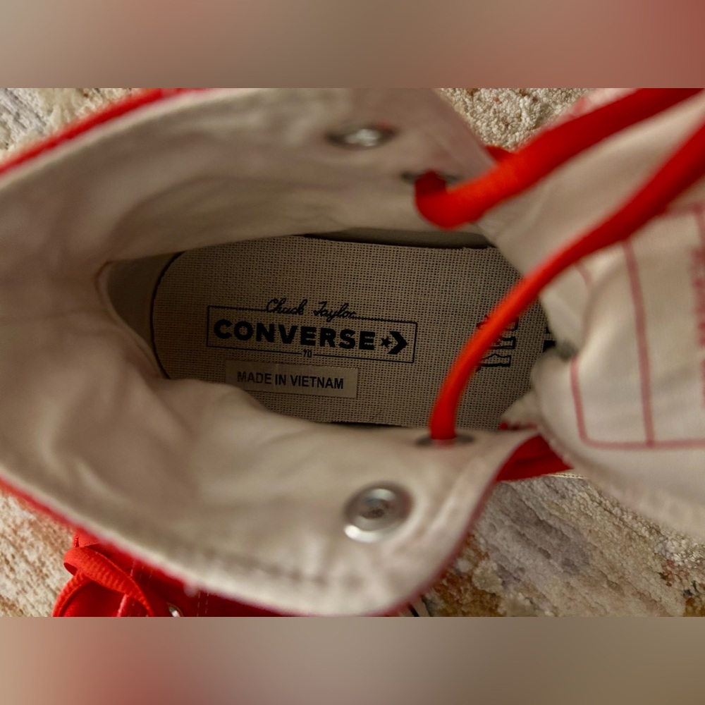 New! Converse Chuck 70 High Made with Love Sneakers - Picture 9 of 10